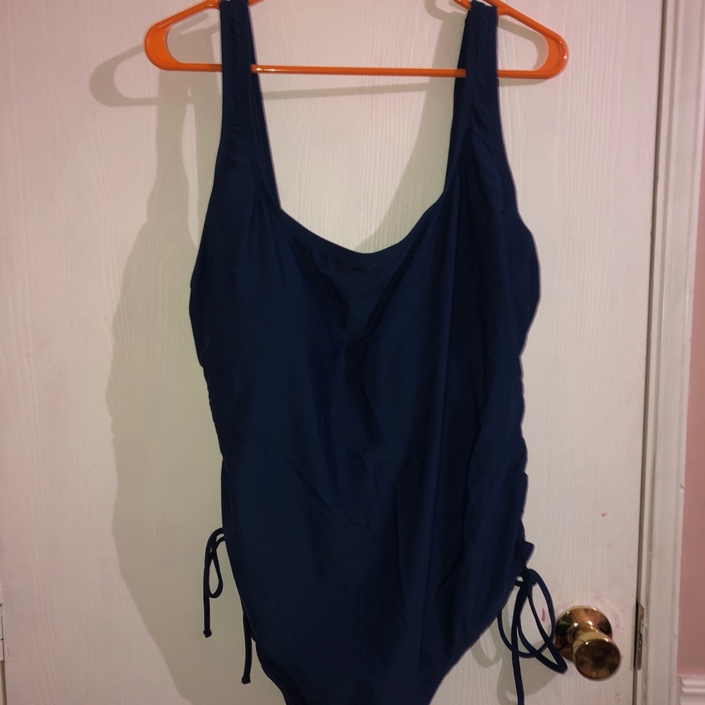 Navy Blue One Piece SwimSuit